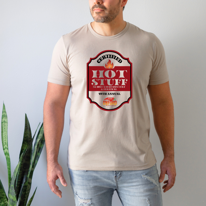 NC Hot Sauce Contest &amp; Festival Certified Hot Stuff T-shirt - Winks Design Studio,LLC