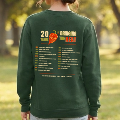 NC Hot Sauce Festival History Crewneck