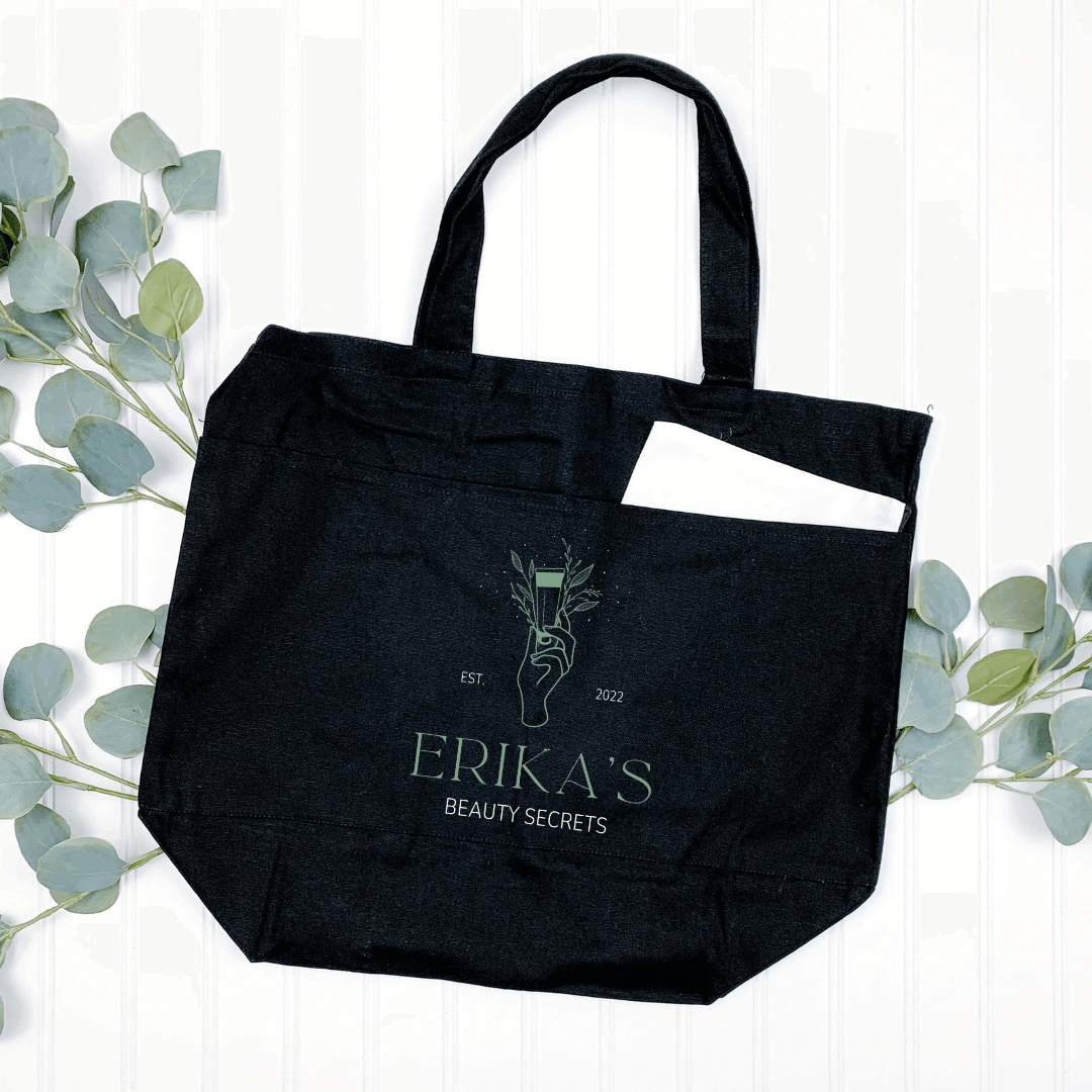 Erika's Beauty Secrets Tote with Pockets Winks Design Studio,LLC $16.99 Handbags