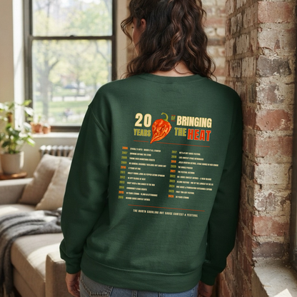 NC Hot Sauce Festival History Crewneck
