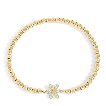 18K Gold PVD Beaded Stretch Bracelet - Winks Design Studio,LLC