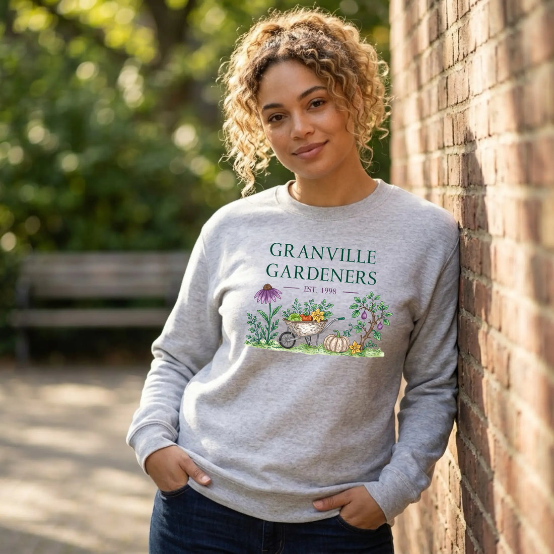 Granville Gardeners Harvest Crewneck Winks Design Studio,LLC