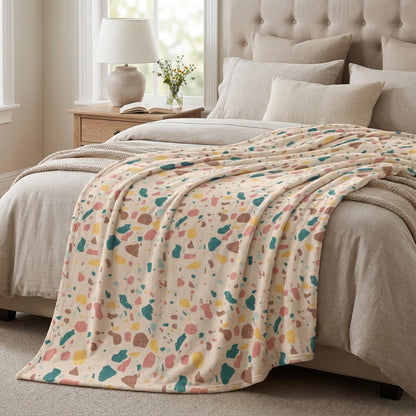 Terrazzo blanket - Winks Design Studio,LLC