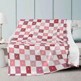 Checkerboard Heart Blanket - Winks Design Studio,LLC