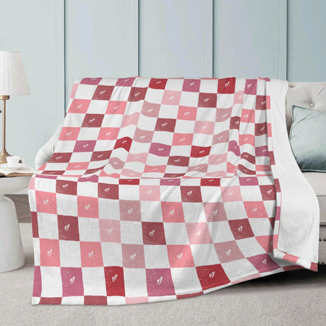 Checkerboard Heart Blanket