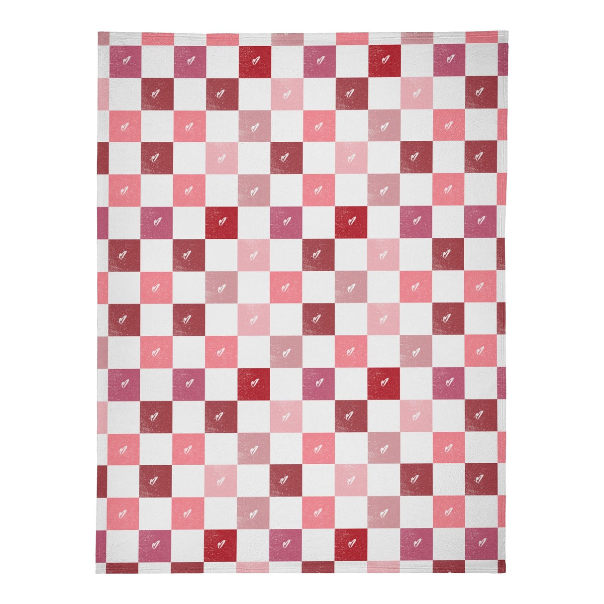 Checkerboard Heart Blanket