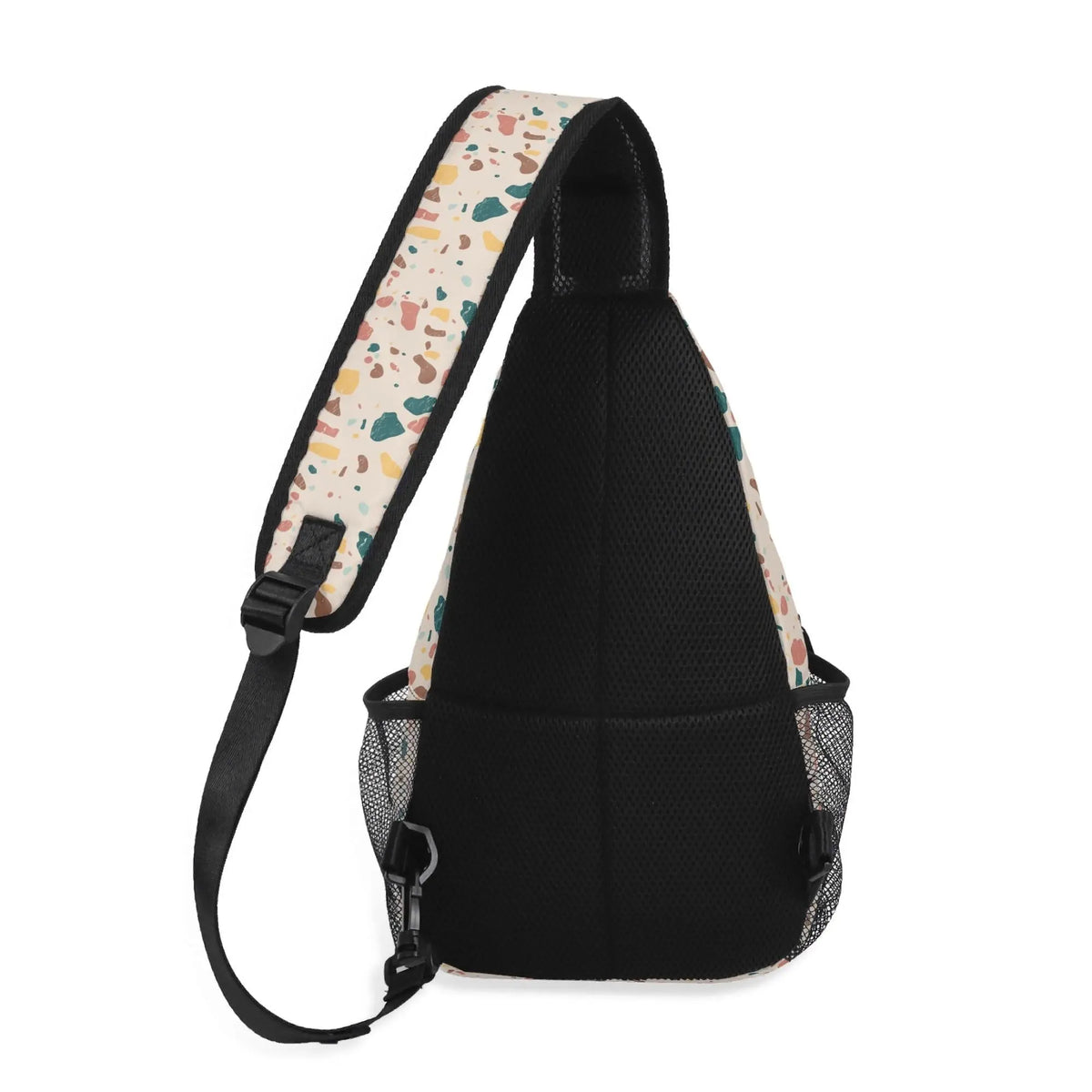 Winks Design Studio terrazzo crossbody bag with adjustable strap and stylish design, perfect for everyday use.