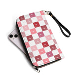 Checkerboard Hearts Wallet