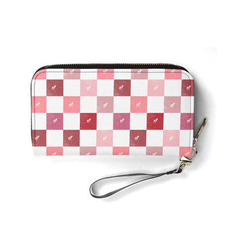 Checkerboard Hearts Wallet