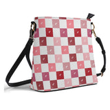 Checkerboard Hearts Bucket Bag