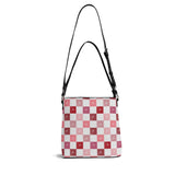 Checkerboard Hearts Bucket Bag