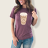 Half Coffee Half Teacher Graphic Tee - Winks Design Studio,LLC