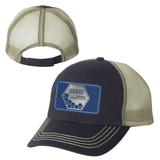 Gorra de camionero con parche de cuero SCBA 