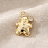 Gold Cubic Zirconia Gingerbread Man - Winks Design Studio,LLC
