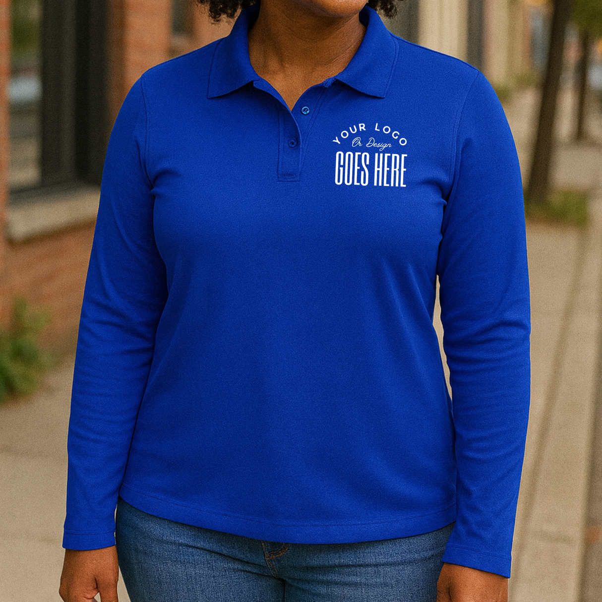 Custom Team 365 Women's Performance Long Sleeve Polo
