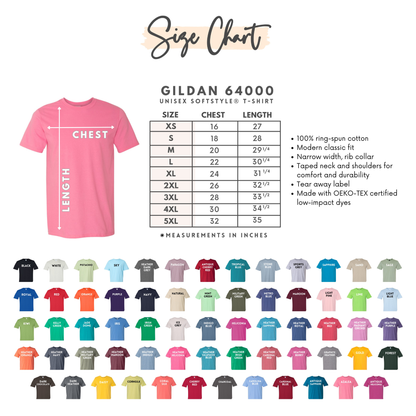 Custom Gildan SoftStyle Unisex T-Shirt - Winks Design Studio,LLC