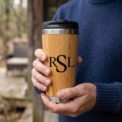 Bamboo Stainless Steel Tumbler Winks Design Studio,LLC
