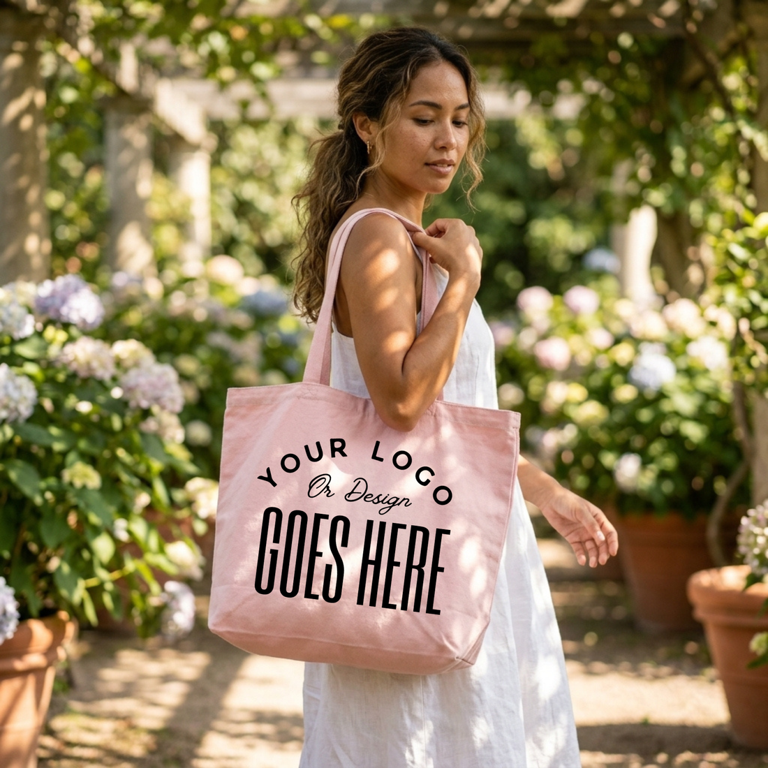 Custom Q-Tees jumbo tote bag by Winks Design Studio, LLC, featuring durable fabric and spacious interior for everyday use.