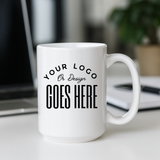 Taza de cerámica con logotipo personalizado
