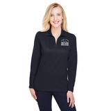 Custom Women's Long Sleeve Performance Polo | Devon & Jones CrownLux - Winks Design Studio,LLC