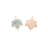 Gold Marbled Leaf Charm - Winks Design Studio,LLC