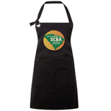 SCBA Pocketed Apron with multiple pockets for beekeeping or cooking, featuring a durable cotton-polyester blend and stylish design