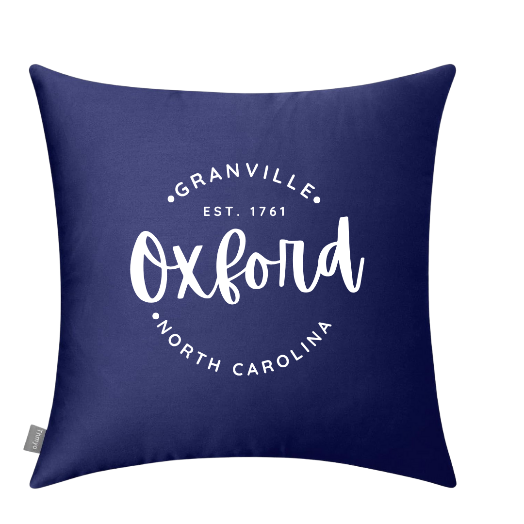 Circular Oxford Pillow - Winks Design Studio,LLC