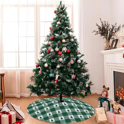 Buffalo Check Christmas Tree Skirt - Winks Design Studio,LLC