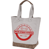 Main Street Fitness Canvas Resort Tote - Winks Design Studio,LLC