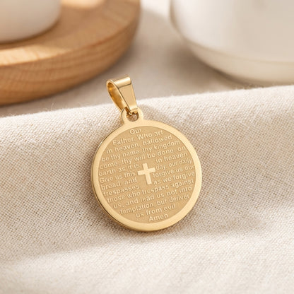 Gold Prayer Disk - Winks Design Studio,LLC