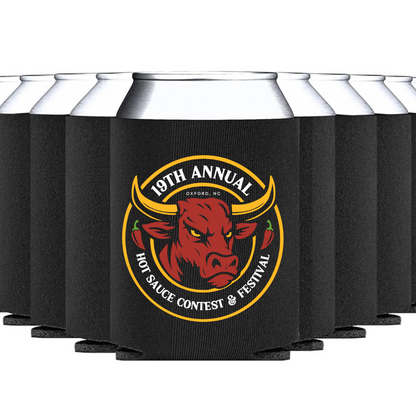 NC HOT SAUCE CONTEST &amp; FESTIVAL Can Cooler Sleeves- Multiple Designs - Winks Design Studio,LLC