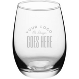 Custom Engraved 6oz Stemless Wine Tasting Glass - Winks Design Studio,LLC