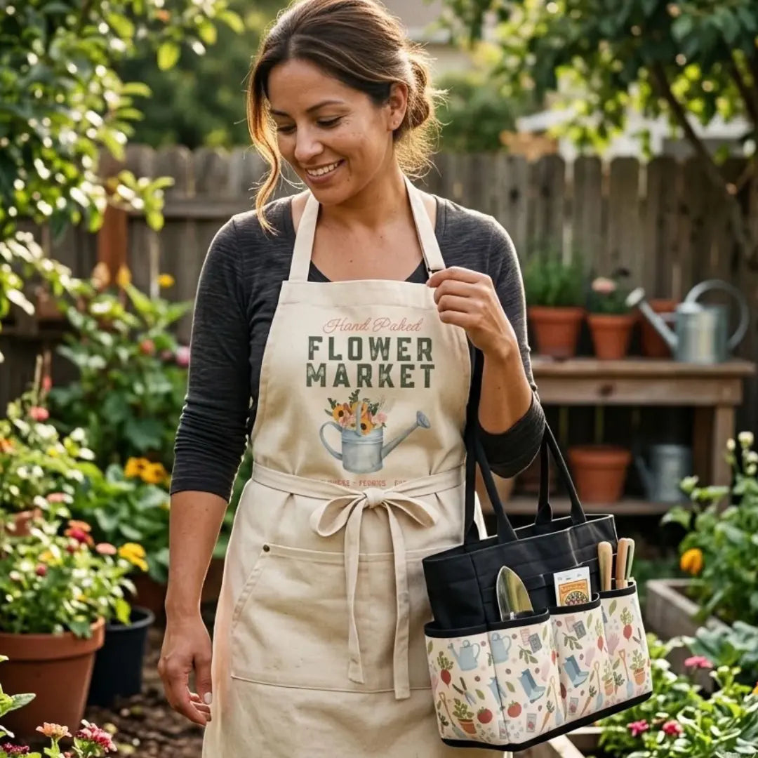 Garden Essentials Gardening Tote Bag | Garden Tool Organizer Winks Design Studio,LLC