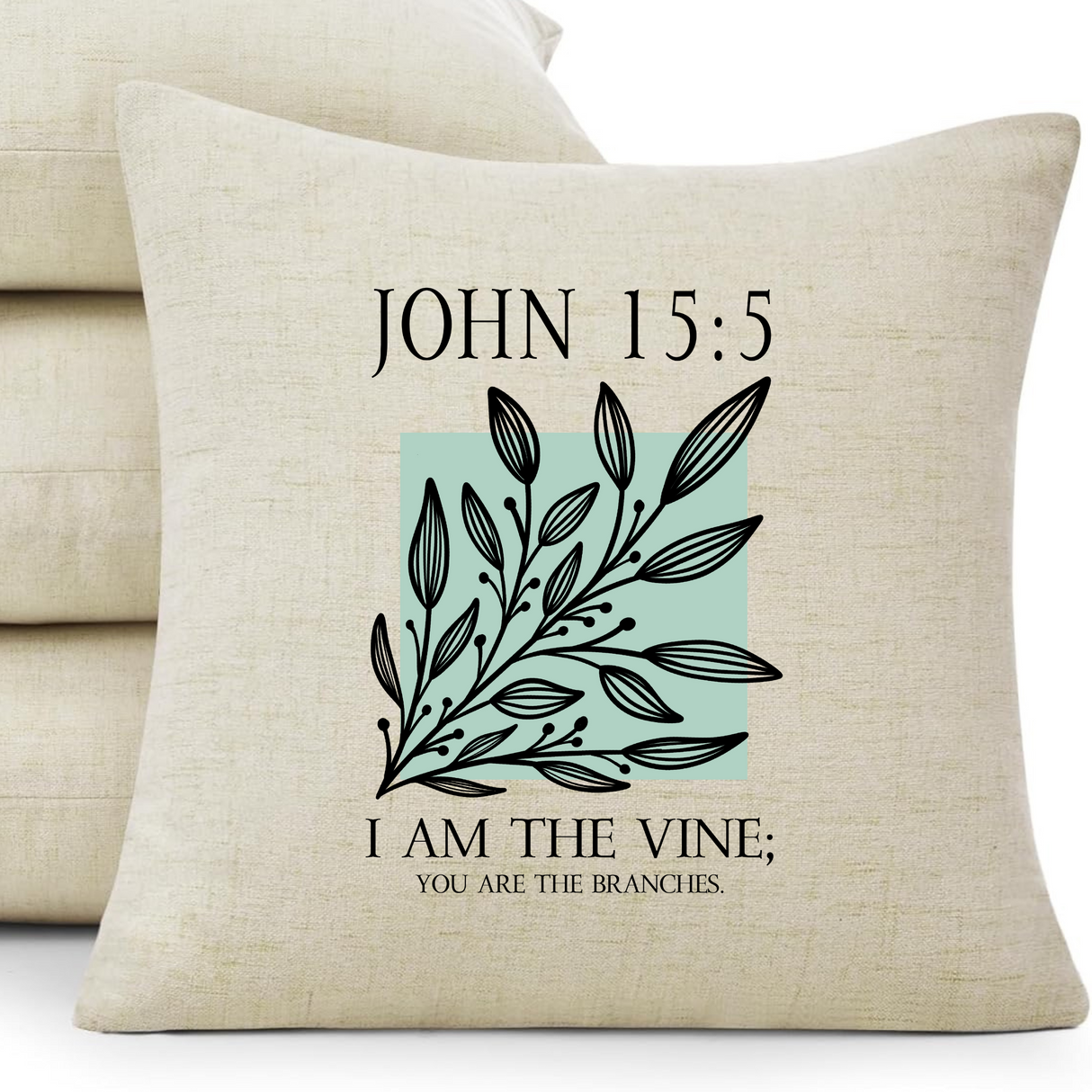 John 15:5 'I Am the Vine' Pillow - Winks Design Studio,LLC