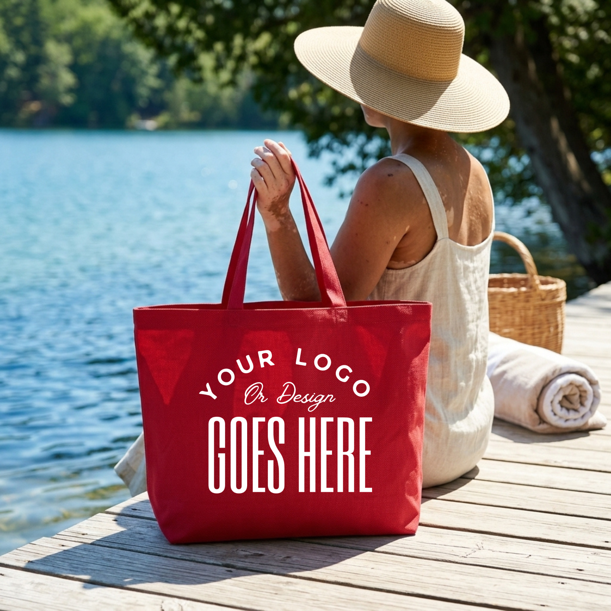 Custom Q-Tees Jumbo Tote