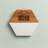 Custom Engraved Marble Coaster Set
