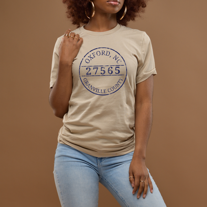 Distressed Oxford NC 27565 T-Shirt | Granville County Local Pride Tee - Winks Design Studio,LLC
