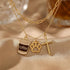 18K Gold Epoxy Coffee Cup Charm - Winks Design Studio,LLC