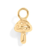 18K Gold Mushroom Charm