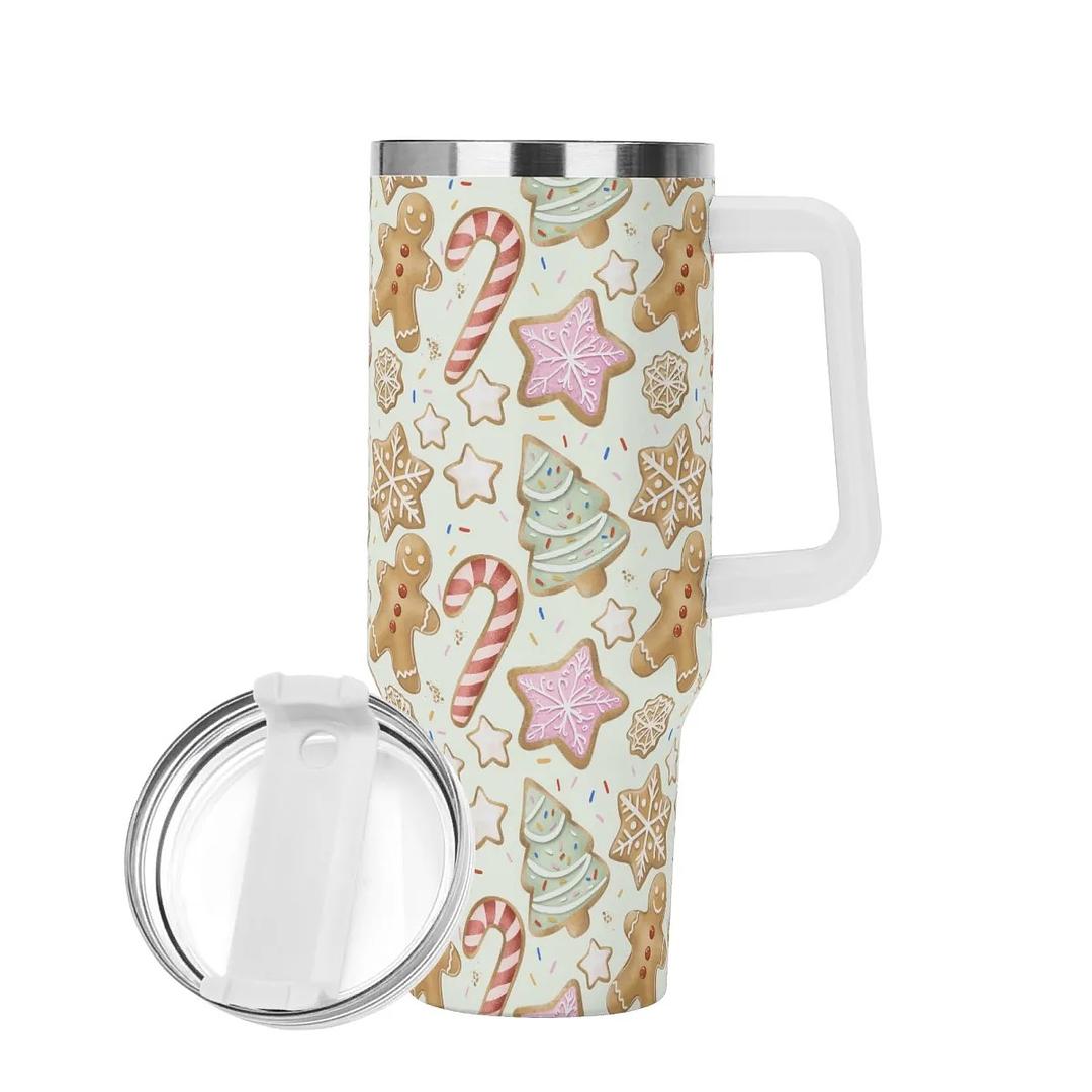 Christmas Cookie Stainless 40oz Steel Tumbler - Winks Design Studio,LLC