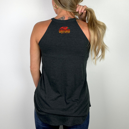 NC Hot Sauce Contest &amp; Festival Spicy Ox Halter Tank - Winks Design Studio,LLC