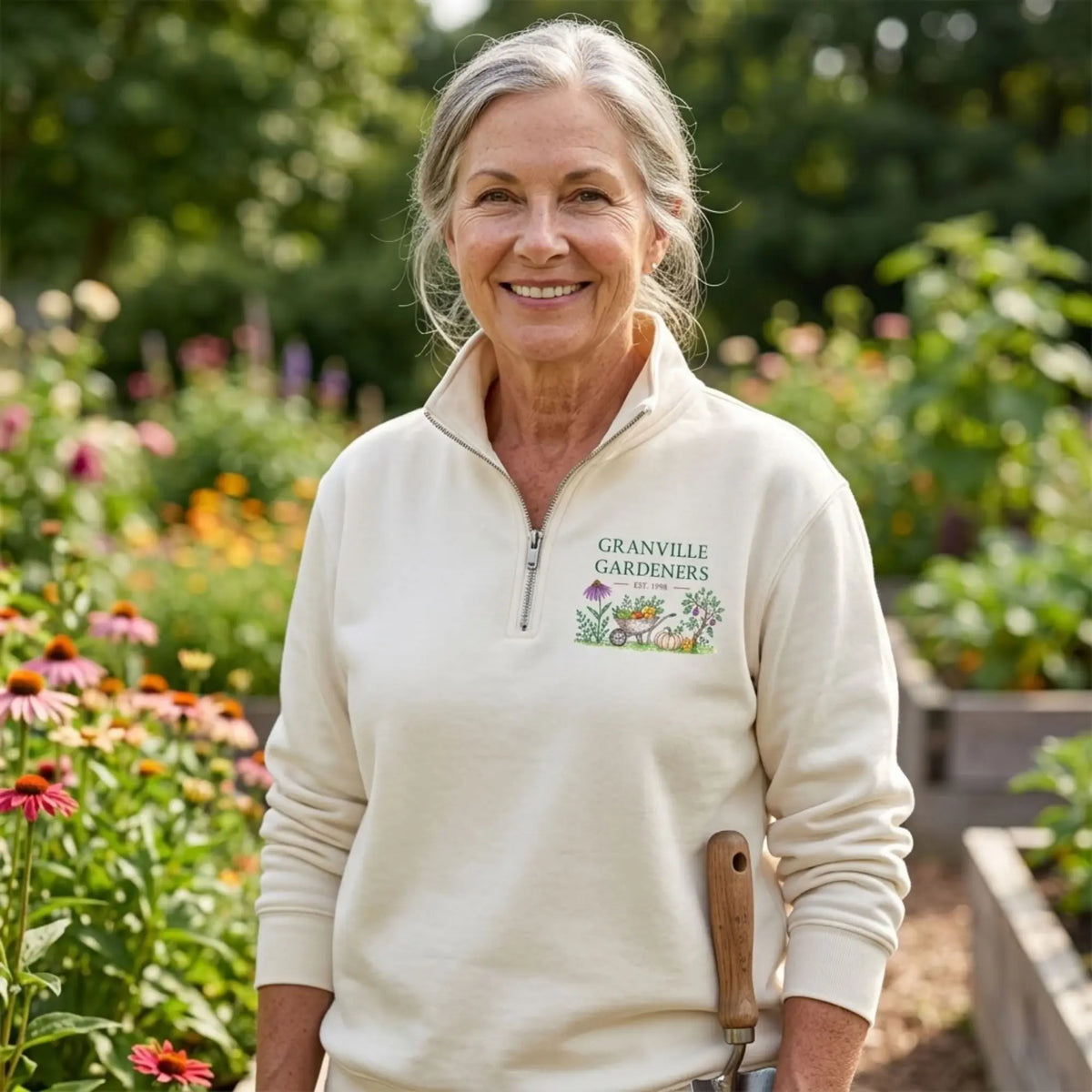 Granville Gardeners Quarter-Zip Pullover Winks Design Studio,LLC
