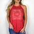 NC Hot Sauce Contest & Festival Pepper Bandana Halter Tank - Winks Design Studio,LLC