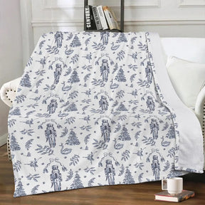 Elegant Nutcracker Christmas Blanket - Winks Design Studio,LLC