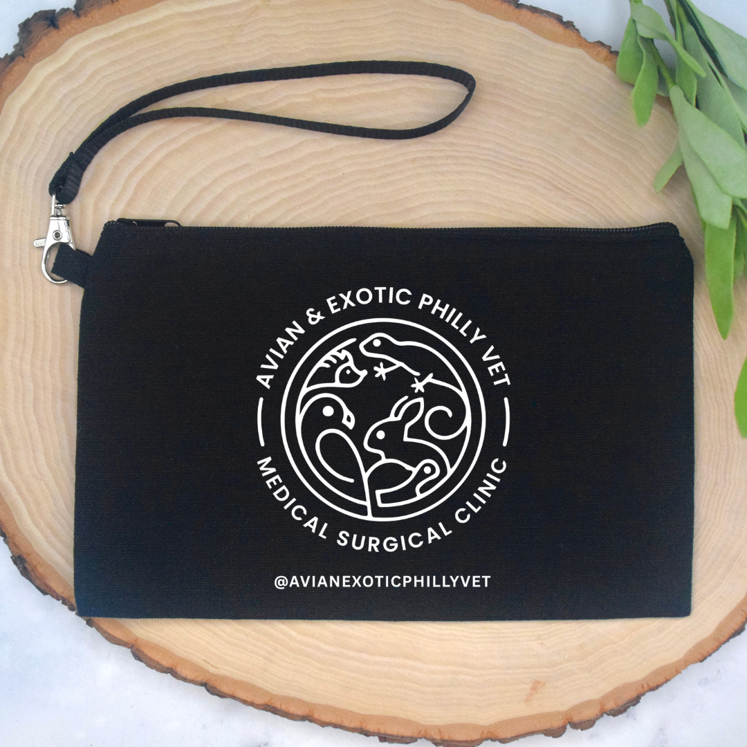 Bolsa cosmética de pulsera exótica aviar