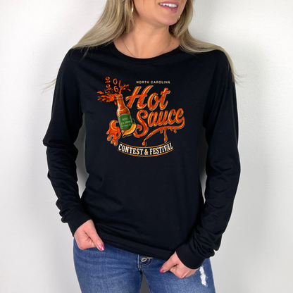 NC Hot Sauce Festival Bottle Long Sleeve