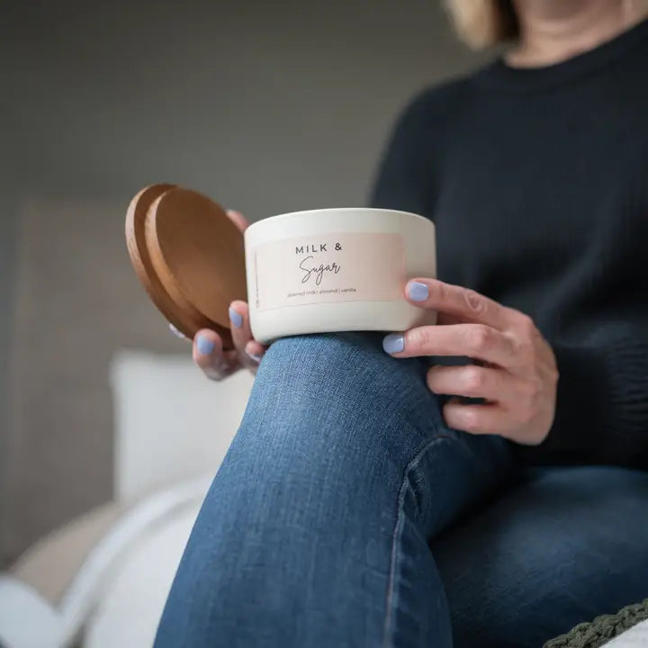 Milkhouse Candle Milk &amp; Sugar | 10 oz Statement Candle - Winks Design Studio,LLC
