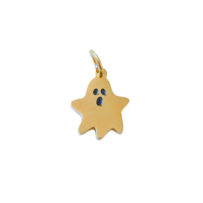 Gold Itty Bitty Ghost Charm - Winks Design Studio,LLC