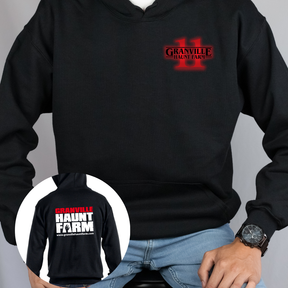 Granville Haunt Farm Eleven Front Pouch Hoodie - Winks Design Studio,LLC