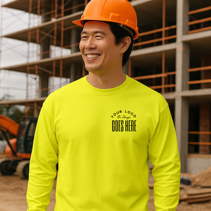 Custom Long Sleeve Shirt – Heavyweight Cotton Tee | Durable Classic Fit - Winks Design Studio,LLC
